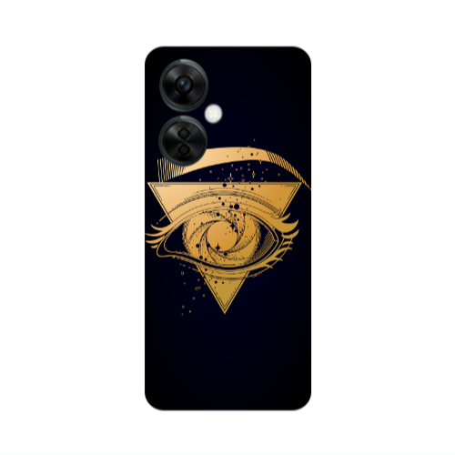 Oneplus Nord CE 3 Lite 5G Triangular gold eye Transparent Silicone TPU Θήκη