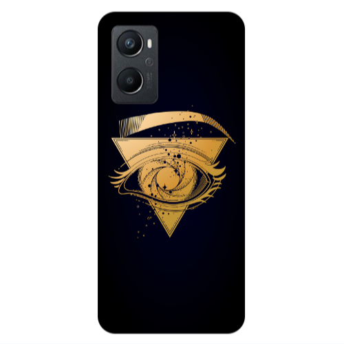 Oppo A 96 Triangular gold eye Transparent Silicone TPU Θήκη