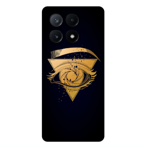 Xiaomi Poco X6Pro 5G Triangular gold eye Transparent Silicone TPU Θήκη