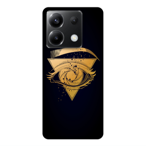 Xiaomi Poco X6 5G Triangular gold eye Transparent Silicone TPU Θήκη