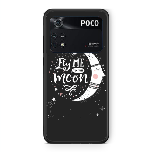 Xiaomi Poco M4 Pro 4G Fly me Black Glossy Θήκη