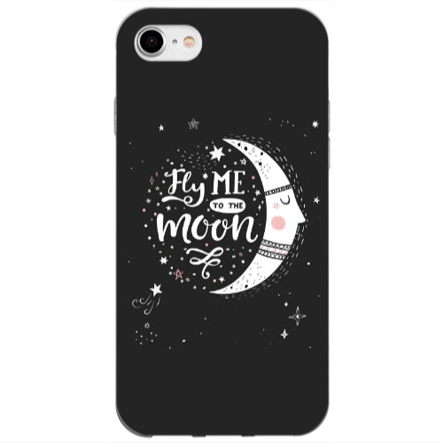 Apple iPhone 7 Fly me Transparent Silicone TPU Θήκη
