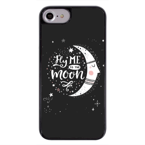 Apple iPhone 7 Fly me Black Glossy Θήκη
