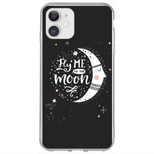 Apple iPhone 12 Mini Fly me Transparent Silicone TPU Θήκη