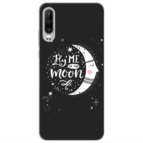 Huawei P30 Fly me Transparent Silicone TPU Θήκη