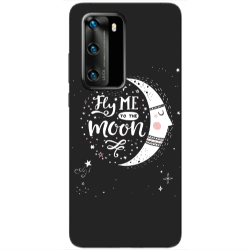 Huawei P40 Fly me Transparent Silicone TPU Θήκη