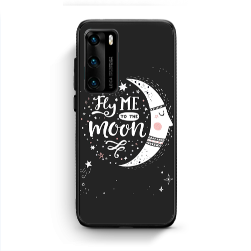Huawei P40 Fly me Black Glossy Θήκη