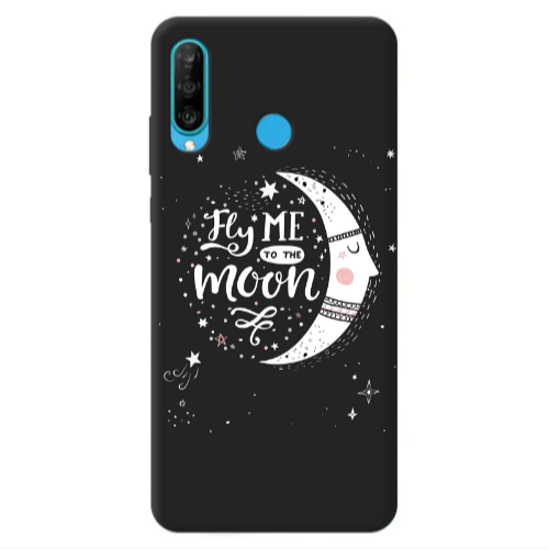 Huawei P30 Lite Fly me Transparent Silicone TPU Θήκη