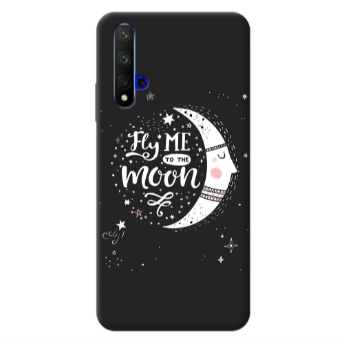 Huawei Nova 5 T Fly me Transparent Silicone TPU Θήκη