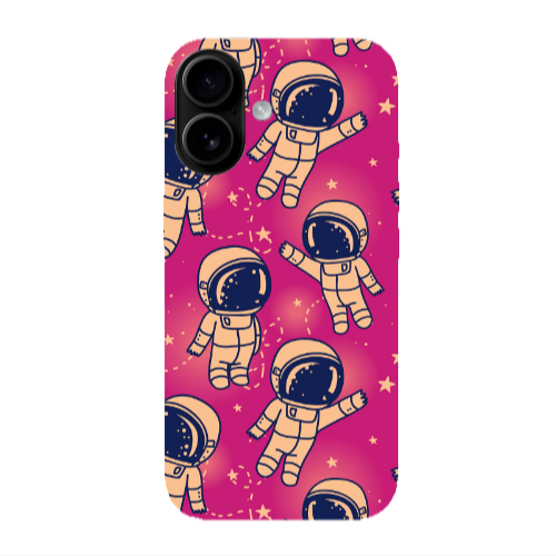 Apple Iphone 16 plus Smoll astronauts Transparent Silicone TPU Θήκη