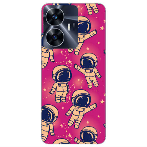 Realme Note 50 Smoll astronauts Transparent Silicone TPU Θήκη