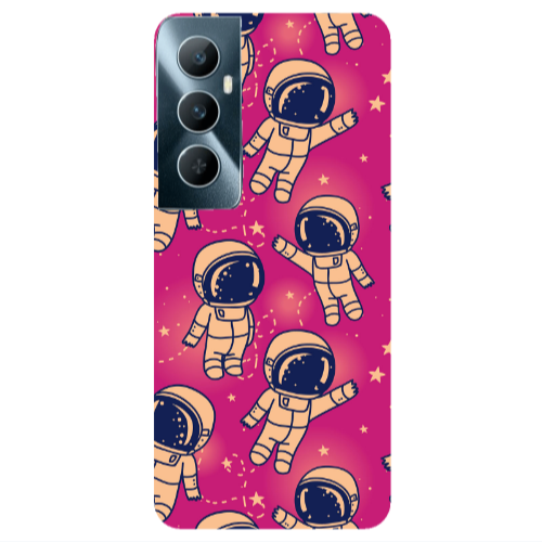 Realme C65 Smoll astronauts Transparent Silicone TPU Θήκη