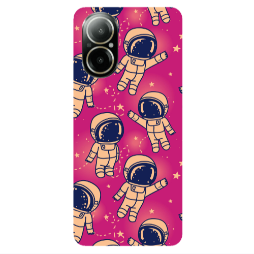 Realme C67 Smoll astronauts Transparent Silicone TPU Θήκη