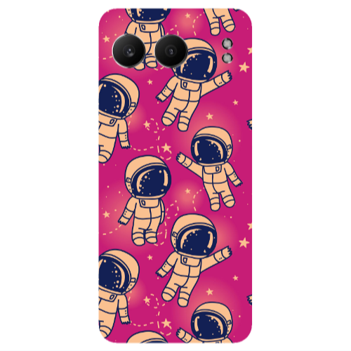 Oneplus Nord 4 Smoll astronauts Transparent Silicone TPU Θήκη