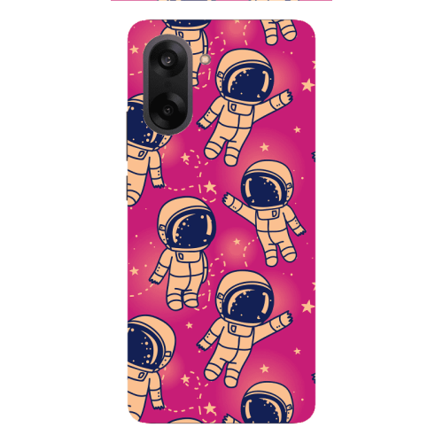 Oneplus Nord CE 5 Smoll astronauts Transparent Silicone TPU Θήκη