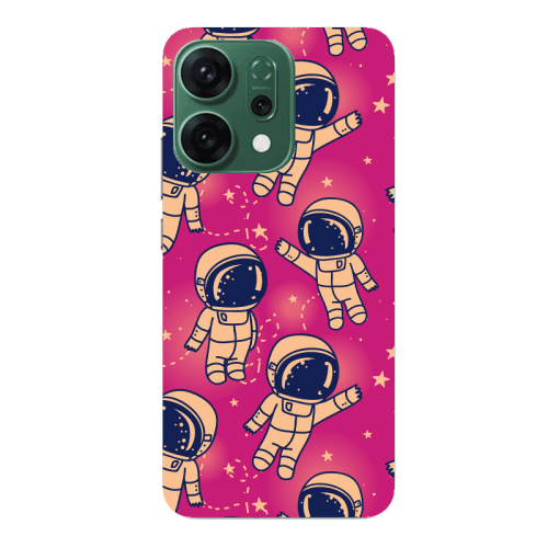 Oppo RENO 14 Smoll astronauts Transparent Silicone TPU Θήκη