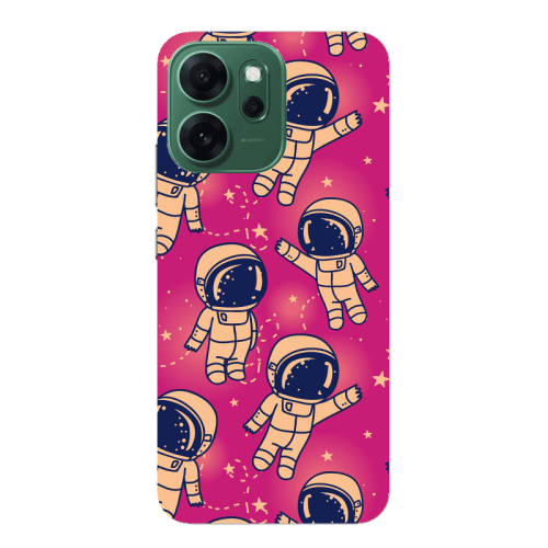 Oppo 14 F Smoll astronauts Transparent Silicone TPU Θήκη