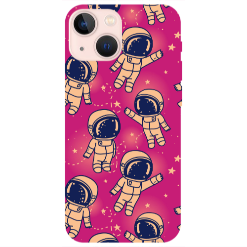 Apple iPhone 13 Smoll astronauts Transparent Silicone TPU Θήκη