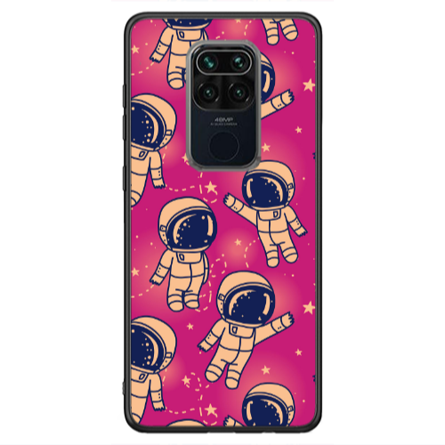 Xiaomi Redmi Note 9 Smoll astronauts Black Glossy Θήκη