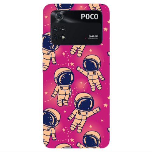 Xiaomi Poco M4 Pro 4G Smoll astronauts Transparent Silicone TPU Θήκη