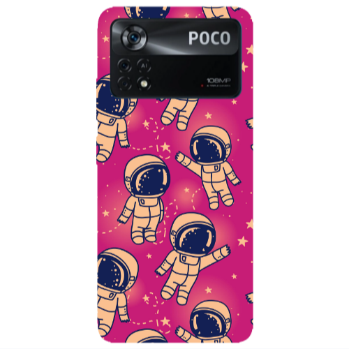 Xiaomi Poco X4 Pro Smoll astronauts Transparent Silicone TPU Θήκη