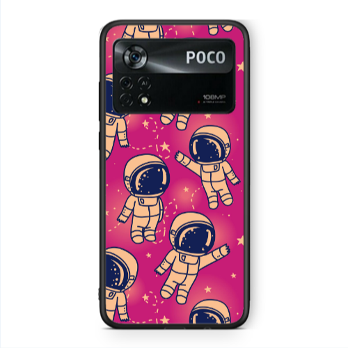 Xiaomi Poco X4 Pro Smoll astronauts Black Glossy Θήκη