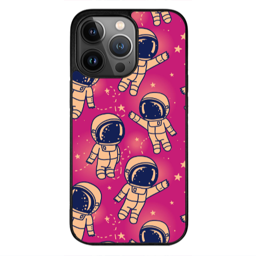 Apple iPhone 12 Pro Max Smoll astronauts Black Glossy Θήκη
