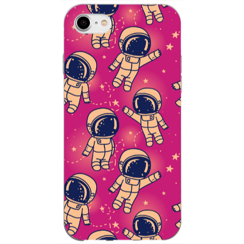 Apple iPhone 7 Smoll astronauts Transparent Silicone TPU Θήκη