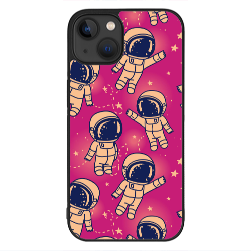 Apple iPhone 13 Mini Smoll astronauts Black Glossy Θήκη
