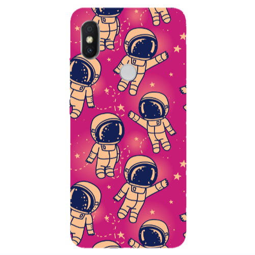 Xiaomi Redmi S2 Smoll astronauts Transparent Silicone TPU Θήκη