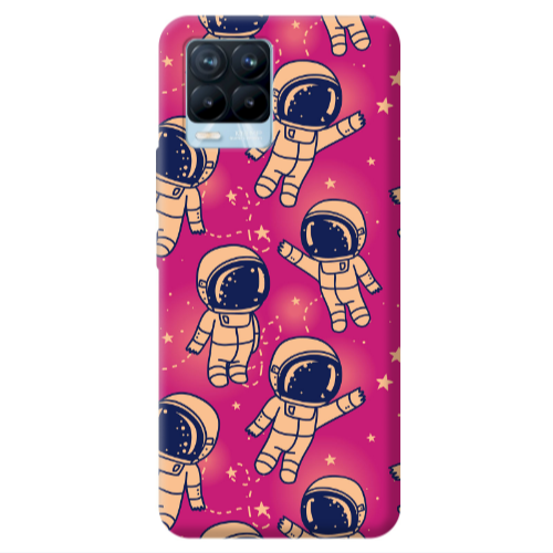 Realme 8 Pro Smoll astronauts Transparent Silicone TPU Θήκη