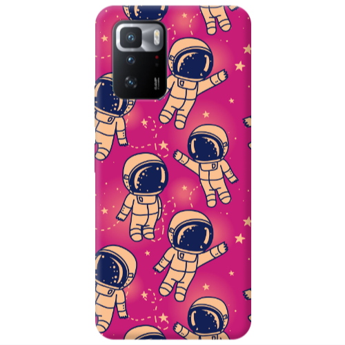 Xiaomi Poco X3 GT Smoll astronauts Transparent Silicone TPU Θήκη