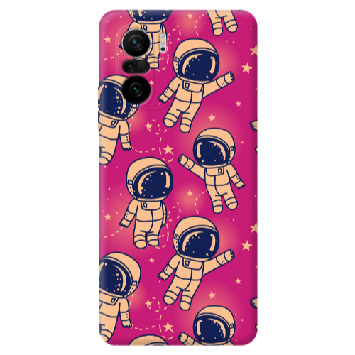 Xiaomi Poco F3 Smoll astronauts Transparent Silicone TPU Θήκη