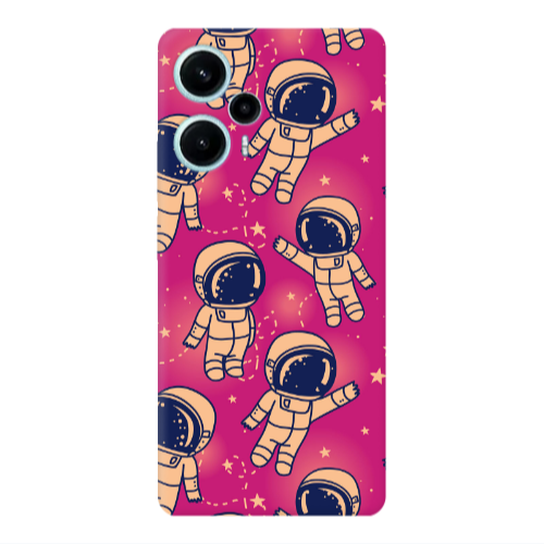 Xiaomi Poco F5 Smoll astronauts Transparent Silicone TPU Θήκη