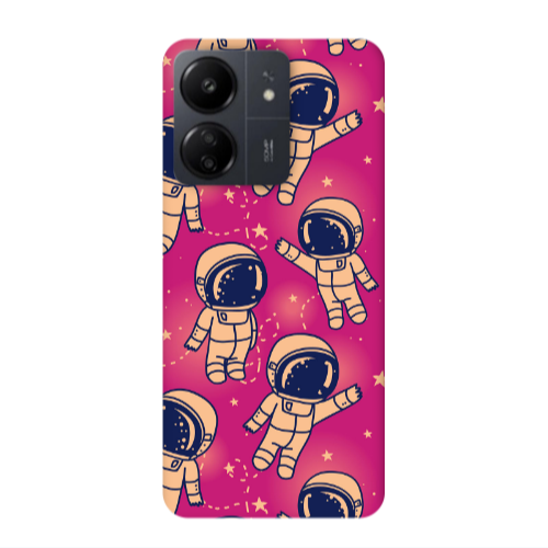 Xiaomi Redmi 13C Smoll astronauts Transparent Silicone TPU Θήκη