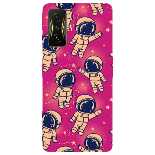 Xiaomi Poco F4 Gt Smoll astronauts Transparent Silicone TPU Θήκη