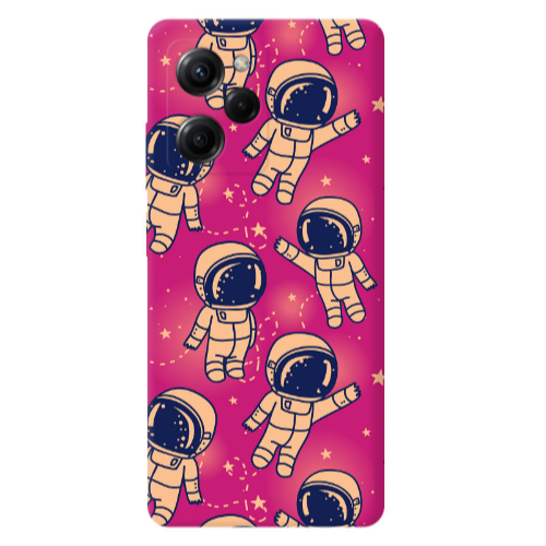 Xiaomi Poco X5 Pro Smoll astronauts Transparent Silicone TPU Θήκη