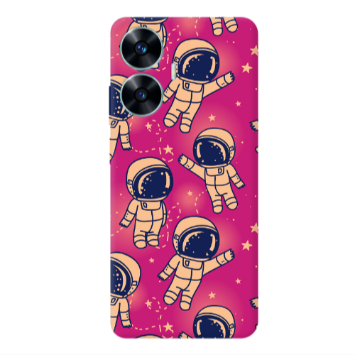 Realme C55 Smoll astronauts Transparent Silicone TPU Θήκη