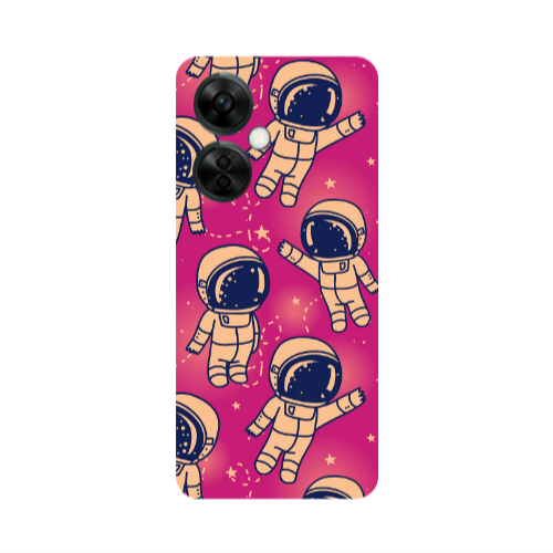 Oneplus Nord CE 3 Lite 5G Smoll astronauts Transparent Silicone TPU Θήκη