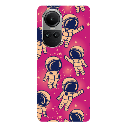 Oppo Reno10 5G Smoll astronauts Transparent Silicone TPU Θήκη