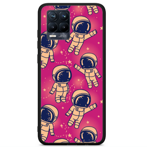 Realme 8 i Smoll astronauts Black Glossy Θήκη