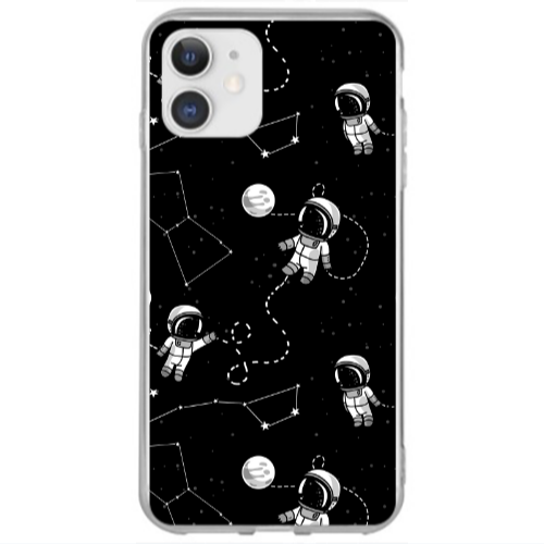 Apple iPhone 12 Spacewarm Transparent Silicone TPU Θήκη