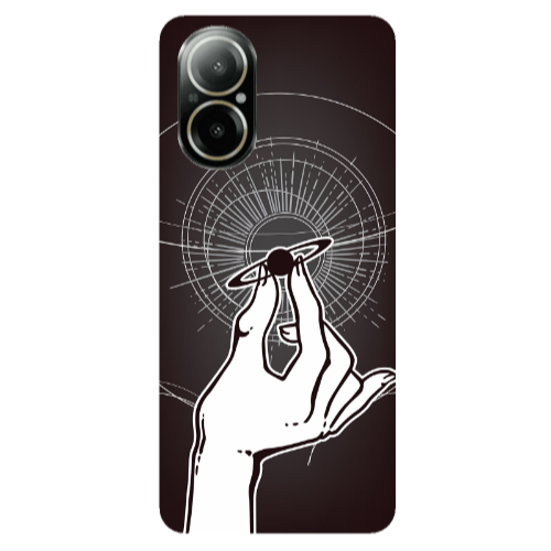 Realme C67 The planet in my hand Transparent Silicone TPU Θήκη