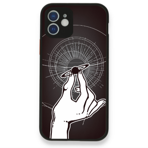Apple iPhone 12 The planet in my hand Black Glossy Θήκη