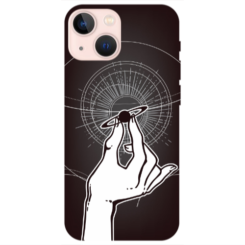 Apple iPhone 13 The planet in my hand Transparent Silicone TPU Θήκη