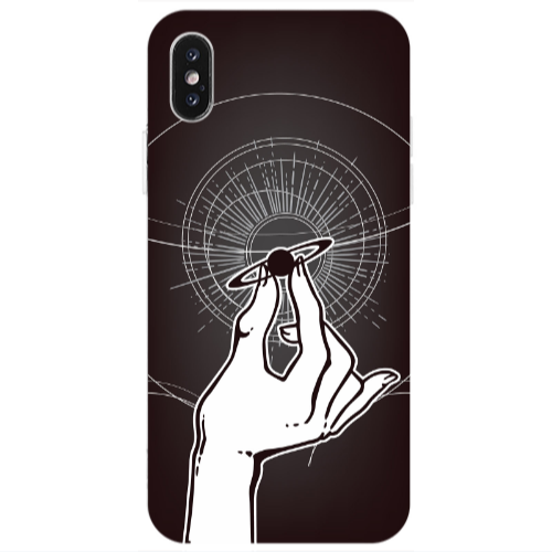 Apple iPhone X The planet in my hand Transparent Silicone TPU Θήκη
