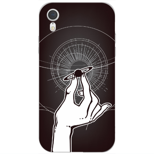 Apple iPhone Xr The planet in my hand Transparent Silicone TPU Θήκη