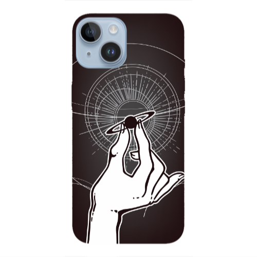 Apple iPhone 14  The planet in my hand Transparent Silicone TPU Θήκη