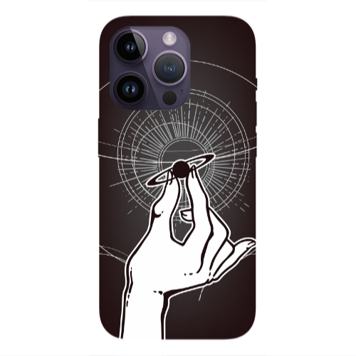 Apple iPhone 14 Pro  The planet in my hand Transparent Silicone TPU Θήκη