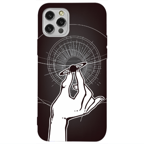 Apple iPhone 12 Pro The planet in my hand Transparent Silicone TPU Θήκη